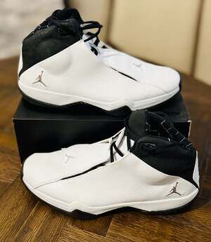 Air Jordan 21 PE 'White Black' OG Sneakers 314303-101 used 1x Sz 13 no box